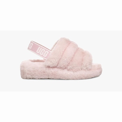 Chinelos UGG Fluff Yeah Mulher Cinzentas Rosa | PT-TOLKF